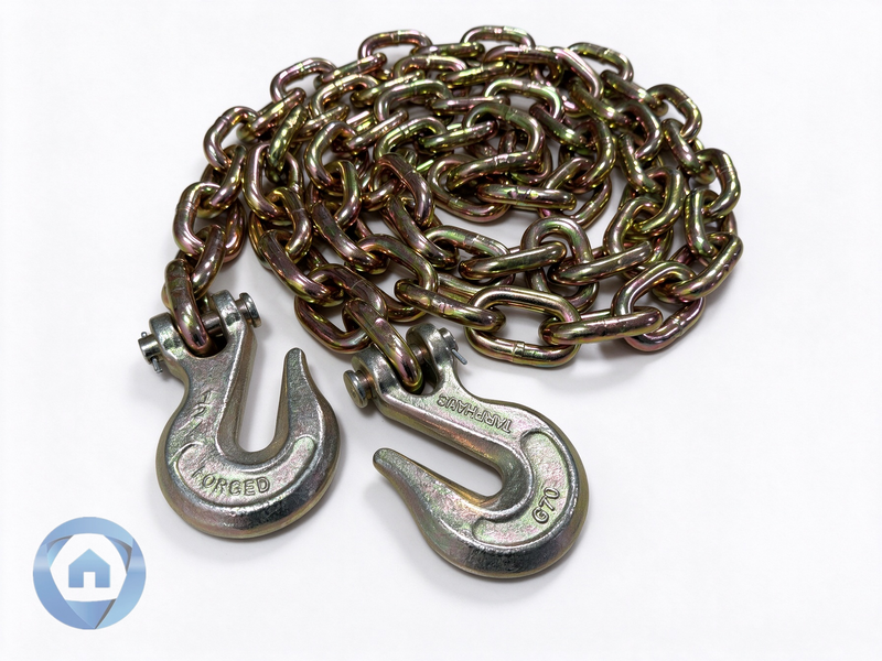 1/2'' x 10' G70 Chain with Grab Hooks