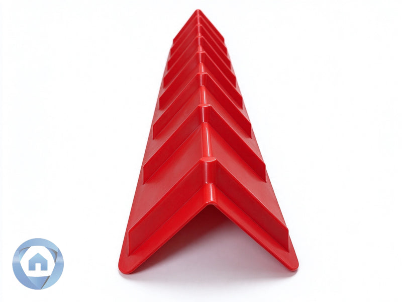 Vee-Shaped Corner Edge Protector 48” x 8” x 8” - Red