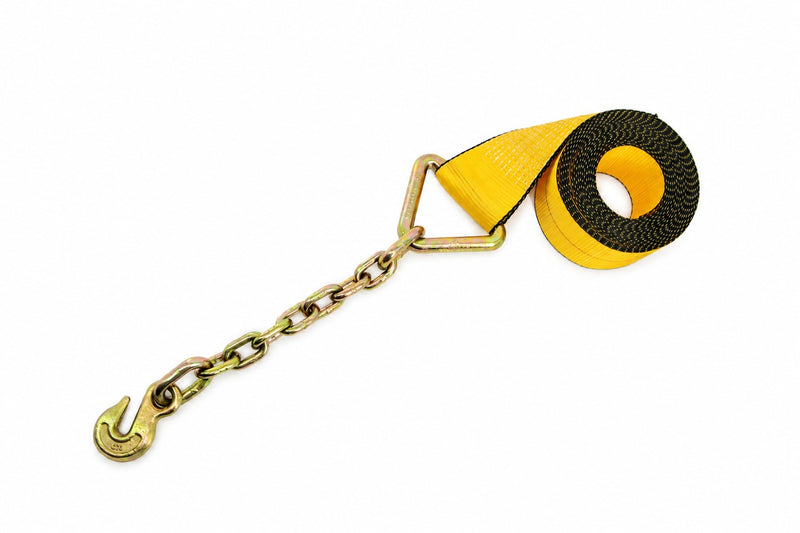 4''x40' Winch Strap with Chain Anchor