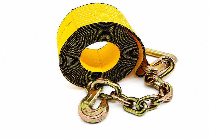 4''x40' Winch Strap with Chain Anchor