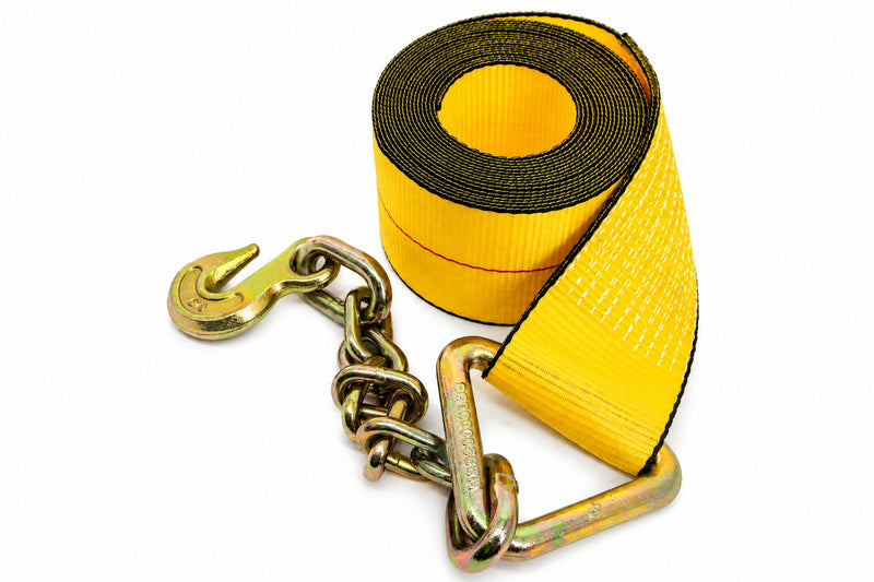 4''x40' Winch Strap with Chain Anchor