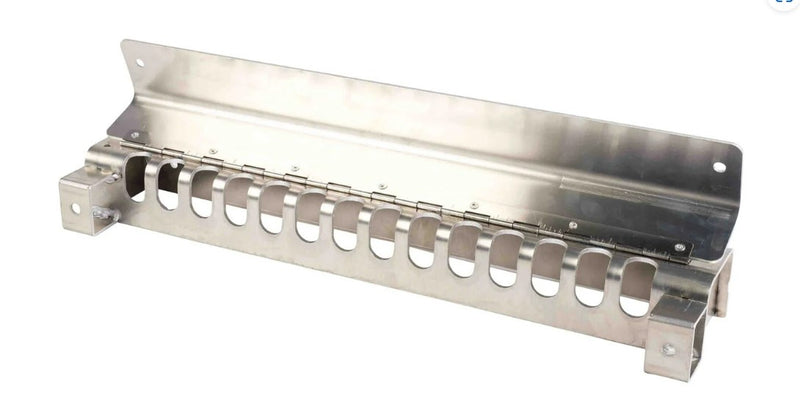 Durable 24" aluminum cab rack chain hanger, bolt or weld on installation, accommodates up to 14 chains or binders; ideal for organized storage.