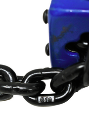 Ancra EZ Ratcheting Lever Load Binder made of heavy-duty steel with electro zinc plating, 12-inch take-up, 5,400 lbs working load limit, compatible with 5/16" G70 to 3/8" G43 chains.