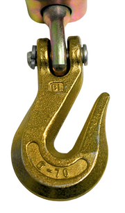 Ancra EZ Ratcheting Lever Load Binder made of heavy-duty steel with electro zinc plating, 12-inch take-up, 5,400 lbs working load limit, compatible with 5/16" G70 to 3/8" G43 chains.