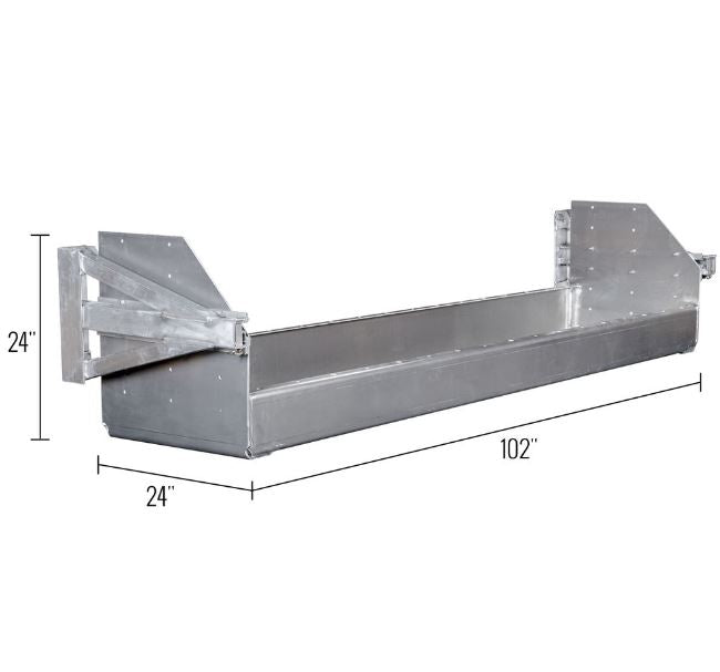 Aluminum Dunnage Rack for Step Deck for Flatbed Trailers