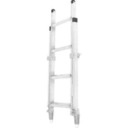 Aluminum EZ Deck Step® trailer ladder by HD Ramps, featuring pin clamp attachment, caster wheels, and 375-pound weight capacity.