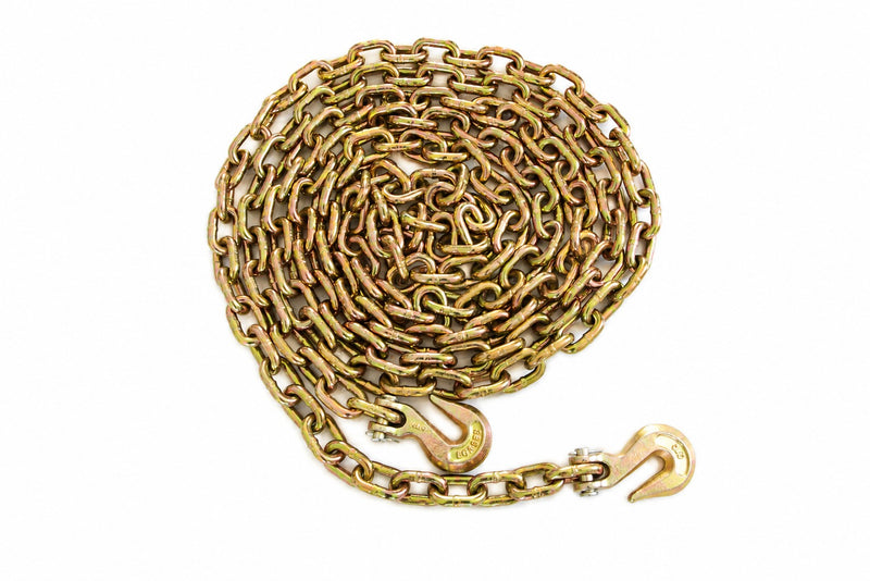 3/8'' x 20' G70 Chain with Grab Hooks