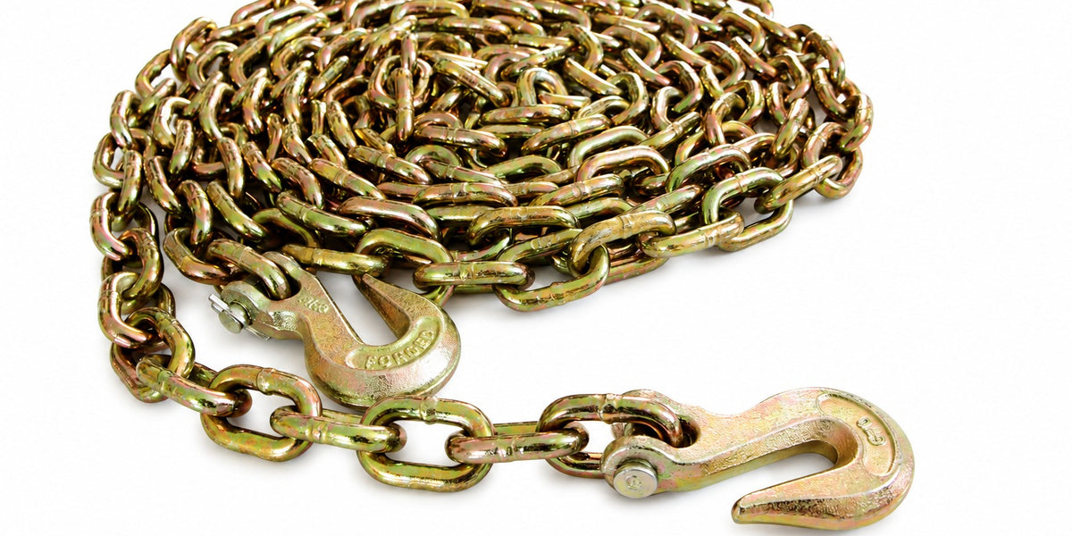 3/8'' x 20' G70 Chain with Grab Hooks — TarpHaus