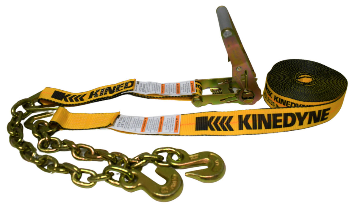 2” x 30’ Ratchet Strap w Chain Anchor - Kinedyne