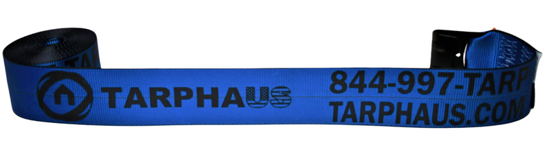 4'' x 30' Blue Winch Strap w/Flat Hook - Kinedyne
