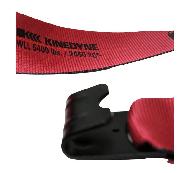 Kinedyne 4'' x 30' Red Winch Strap w/Flat Hook