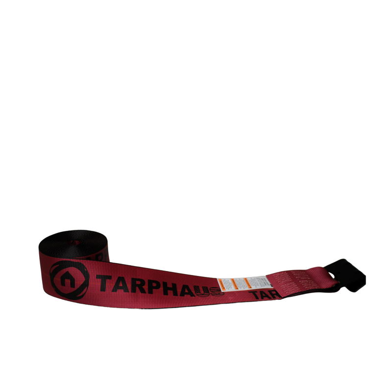 Kinedyne 4'' x 30' Red Winch Strap w/Flat Hook