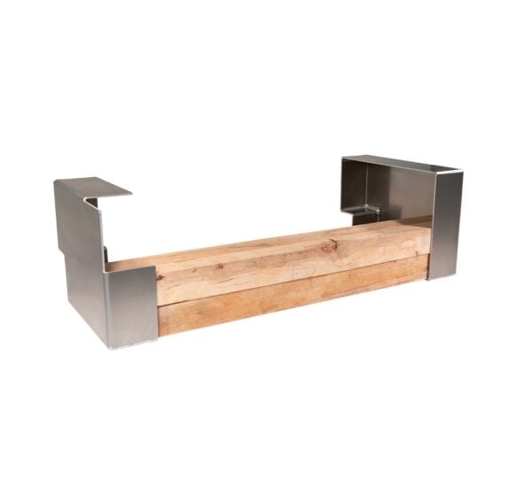 Aluminum Dunnage Holder for Flatbed Trailers - Bolt-On Wood Bracket Set - 1 Pair