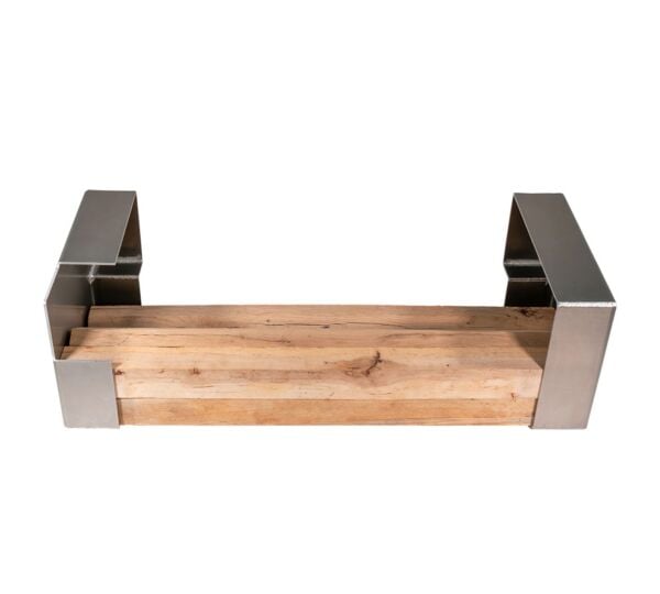 Aluminum Dunnage Holder for Flatbed Trailers - Bolt-On Wood Bracket Set - 1 Pair