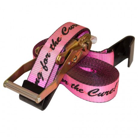 2" x 30' Pink Ratchet Strap with Flat Hooks – Trucking For The Cure