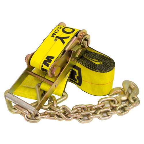 4” x 40’ Ratchet Strap w Chain Anchor