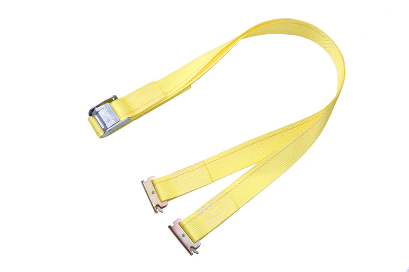 2” x 12' E Track Ratchet Strap (Yellow)