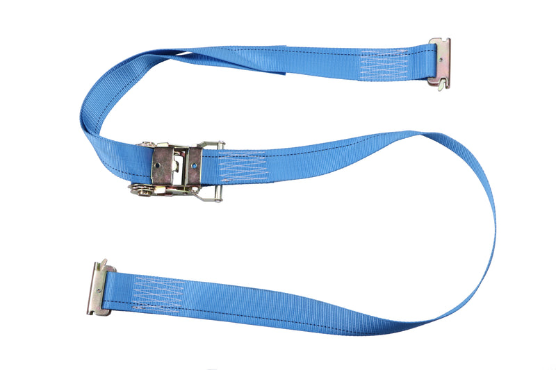 2” x 20' E Track Ratchet Strap (Blue)