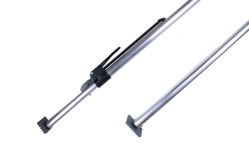 Steel ratcheting load bar lock 2X4" w/pads 89"-105"