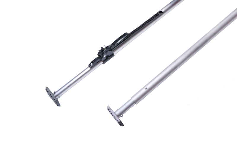 Steel ratcheting load bar lock 2X4" w/pads 89"-105"